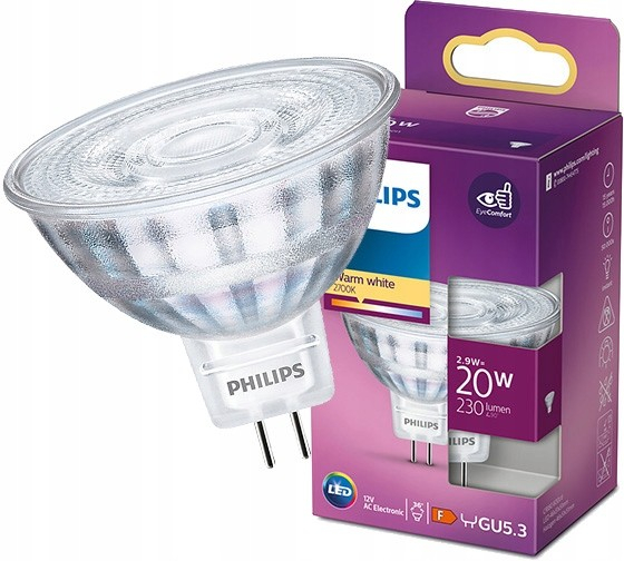 Philips LED žiarovka GU5,3 2,9W/20W 230lm 2700K