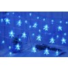 Vnútorná LED vianočná reťaz s hviezdičkami - 6m, 50 LED, modrá, priehľadný kábel