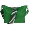 NovaKabelka.sk Batilda Verde s prídavným popruhom II kožená talianska crossbody kabelka zelená
