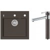 Alveus SET A431 Chocolate 03 SETA431 - Drez Granitový Formic 20 - 520x510mm, vanička 440x350x200mm + bateria Zina