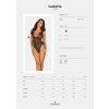 Zmyselné body Isabellia teddy - Obsessive S/M černá