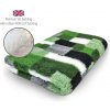 DRYBED Premium Vet Bed Patchwork zelený 100 x 75 cm