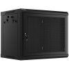 LANBERG 19'' RACKOVÁ SKRIŇA PRO MONTÁŽ NA STENU 9U/600X450 S PERFOROVANÝMI DVERMI ČIERNA WF01-6409-23B
