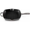 Grilovacia panvica SIGNATURE 26 cm, FLINT, liatina, Le Creuset