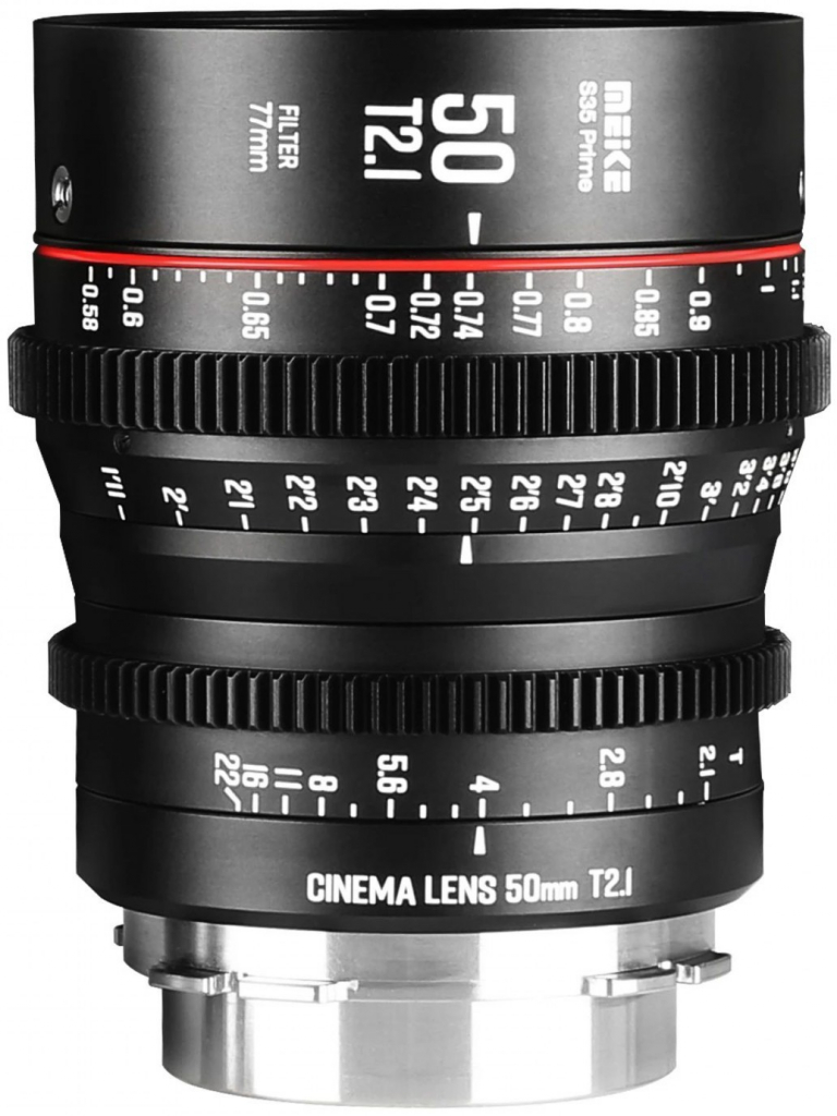 Meike 50mm T2.1 S35 Prime Cine Lens PL-mount