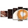 Sablio Obraz - 5-dílný Káva - 100x60 cm