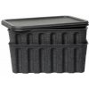 Ferm Living Papierový úložný box Pulp Large, sada 2 ks, charcoal