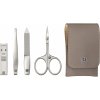 Zwilling TWINOX Neat's leather case, taupe, 4 pc