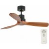 FARO Barcelona FARO 33517DC - Stropný ventilátor MINI LANTAU drevo/čierna + diaľkové ovládanie FA33517DC + záruka 3 roky zadarmo + záruka 3 roky zadarmo