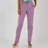 Strečové chino nohavice lila 046 Blancheporte