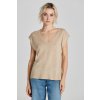 VESTA GANT LINEN BLEND V-NECK VEST DRY SAND