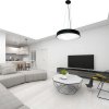 NEDES LCL7121R-H Závesné LED svietidlo 50W, 3000K- 6500K, 4000lm, IP20, diaľkové ovládanie, stmiev., čierna