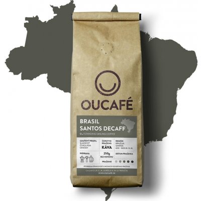 OUCAFÉ Brasil Santos Decaff 1 kg