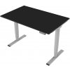 Delso Výškovo nastaviteľný stôl MIDJUSTER 70 x 120 cm čierna / sivá