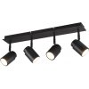 Trio 880400432 prisadené stropné bodové svietidlo Angelo 4x5W | GU10 | IP44 - čierna