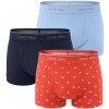 CALVIN KLEIN - boxerky 3PACK 100% pure cotton punch diamond spectrum-M (81-86 cm)