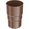 Covernit Plastová spojka pre odkvapový zvod PVC 63 mm hnedá