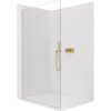 CERANO Sprchová zástena Walk-in Crystal Ľ/P zlatá kartáčovaná, transparent sklo 160x200