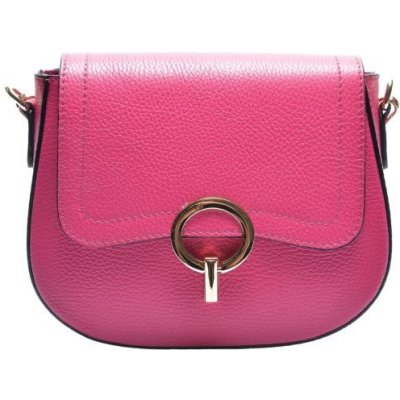 Renata Corsi dámska kožená crossbody kabelka RC1823 Fuxia