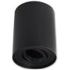 LVT Stropné svietidlo natáčacie 1xGU10 ø96x125 okrúhle čierne matné IP20 PL0137