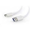 Gembird CCP-USB3-AMCM-6-W USB 3.0, AM na typ C (AM/CM), 1,8m, bílý