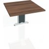 HOBIS Doplnkový stôl Flex, 80x75,5x80 cm, orech/kov