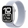 Apple Watch Series 10 46 mm Cellular strieborný hliník s oblačne modrým prevliekacím remienkom MWY23QC/A