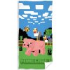 Detská osuška Minecraft Prasa a Kačica