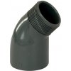Aquaram PVC tvarovka - koleno 45° DN=63 mm x 2“ ext., lepenie / vonkajší závit 0209100008
