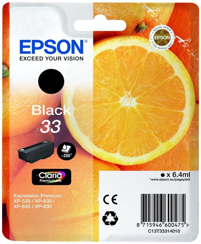 Epson 33 Black - originálny