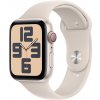 Apple Watch SE GPS + Cellular 44mm Starlight Aluminium Case with Starlight Sport Band - S/M - MRGU3QC/A