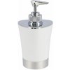 TENDANCE Dávkovač mydla Cuesta, biela/s chrómovými prvkami, 280 ml