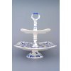 Cibulák - Etažér z hranatých tanierov 21+29 cm - Originálny cibuľový porcelán 1. akosť