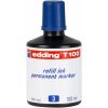 Náhradný permanentný atrament edding T100 - modrý, 100 ml
