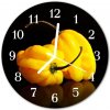 Nástenné sklenené hodiny Paprika fi 30 cm