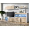 Dekit Obývacia stena, dva spôsoby zostavenia Uma white, oak