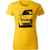 T-ričko Alfa Romeo 159 dámske tričko Farba trička: Žltá, Farba potlače: Čierna, Veľkosť: XS