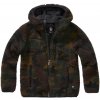 Brandit detská bunda Teddyfleecejacket Hood Woodland