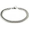 Nerezový náramok na ruku7542 (22,5cm) - strieborné farby - SBR.7542.. 22,5cm