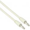 VALUELINE JACK audio kábel, JACK 3,5mm konektor - JACK 3,5mm konektor, 1m, biely VLMP22000W1_00