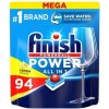 Tablety do umývačky riadu, 94 ks, FINISH, Power All in One Lemon