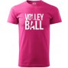 Volleyball nápis - Klasické pánske tričko vyššej gramáže - XL ( Purpurová )