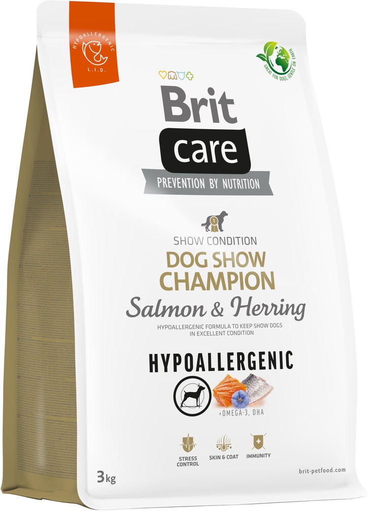 Brit Care Hypoallergenic Dog Show Champion Salmon & Herring 3 kg