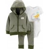 CARTER'S Set 3dielny mikina, body, nohavice Dinosaur chlapec 12 m /veľ. 80