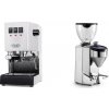 Gaggia New Classic EVO, white + Rocket Espresso FAUSTO 2.1, chrome