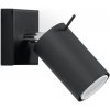 Sollux Lighting Ring nástenná lampa 1x40 W čierna SL.0091