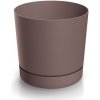 Prosperplast Kvetináč TUBO P s miskou 10,8 cm marsala