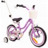 Detský bicykel SUN BABY Heart bike 14 palcový pre dievča Fialový