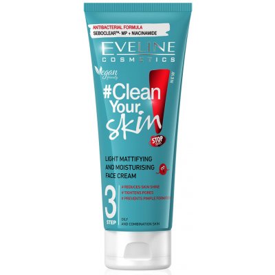 Eveline Cosmetics Clean Your Skin hydratačný zmatňujúci krém 75 ml