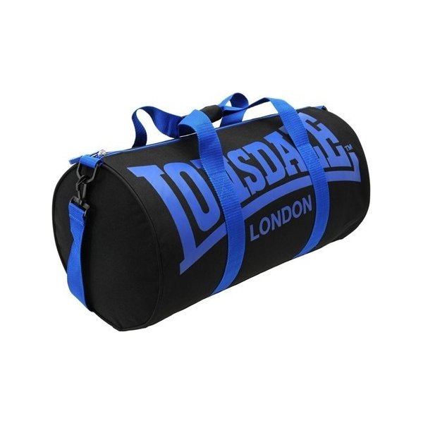 Taška Lonsdale Barrel bag black/Blue